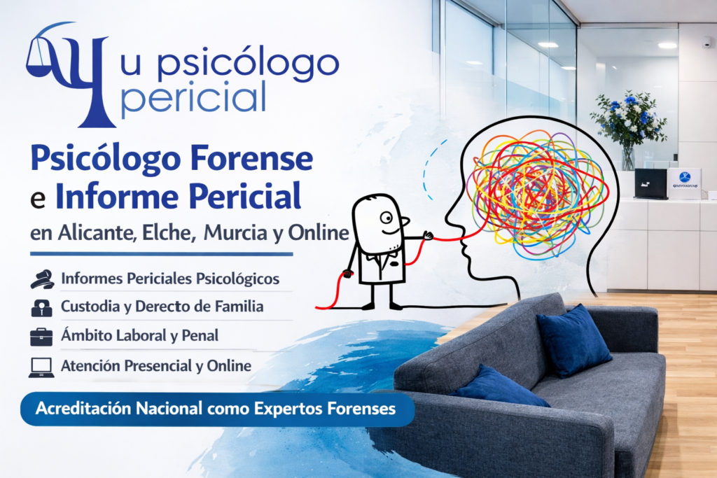 Si buscas un psicólogo forense en Alicante, un informe pericial en Elche, una valoración psicológica forense en Murcia o un servicio online, en CsiAlicante y TuPsicologoPericial encontrarás un equipo orientado a ofrecer rigor, claridad y compromiso profesional.